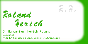 roland herich business card